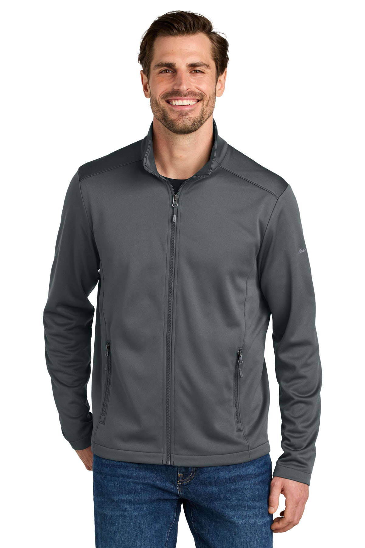 Built for versatility this smooth-faced brushed-back fleece  - Iron Gate