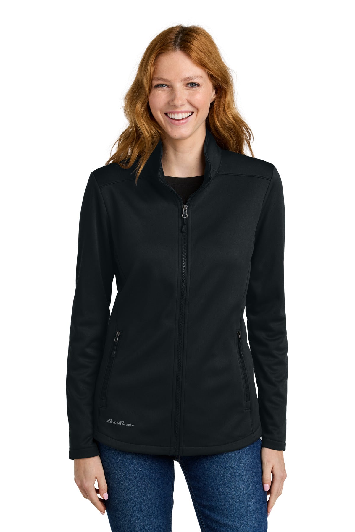 Built for versatility this smooth-faced brushed-back fleece  - Black