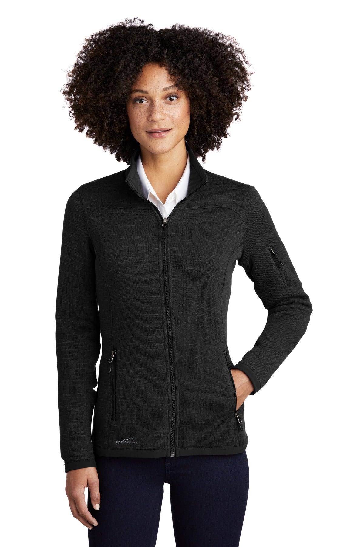 With an authentic outdoorsy lodge look this refined sweater  - Black