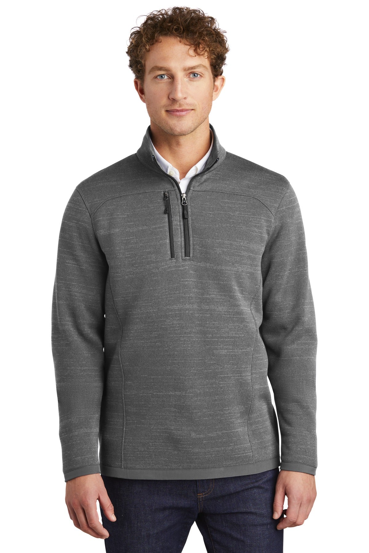 With an authentic outdoorsy lodge look this refined sweater  - Dark Grey Heather