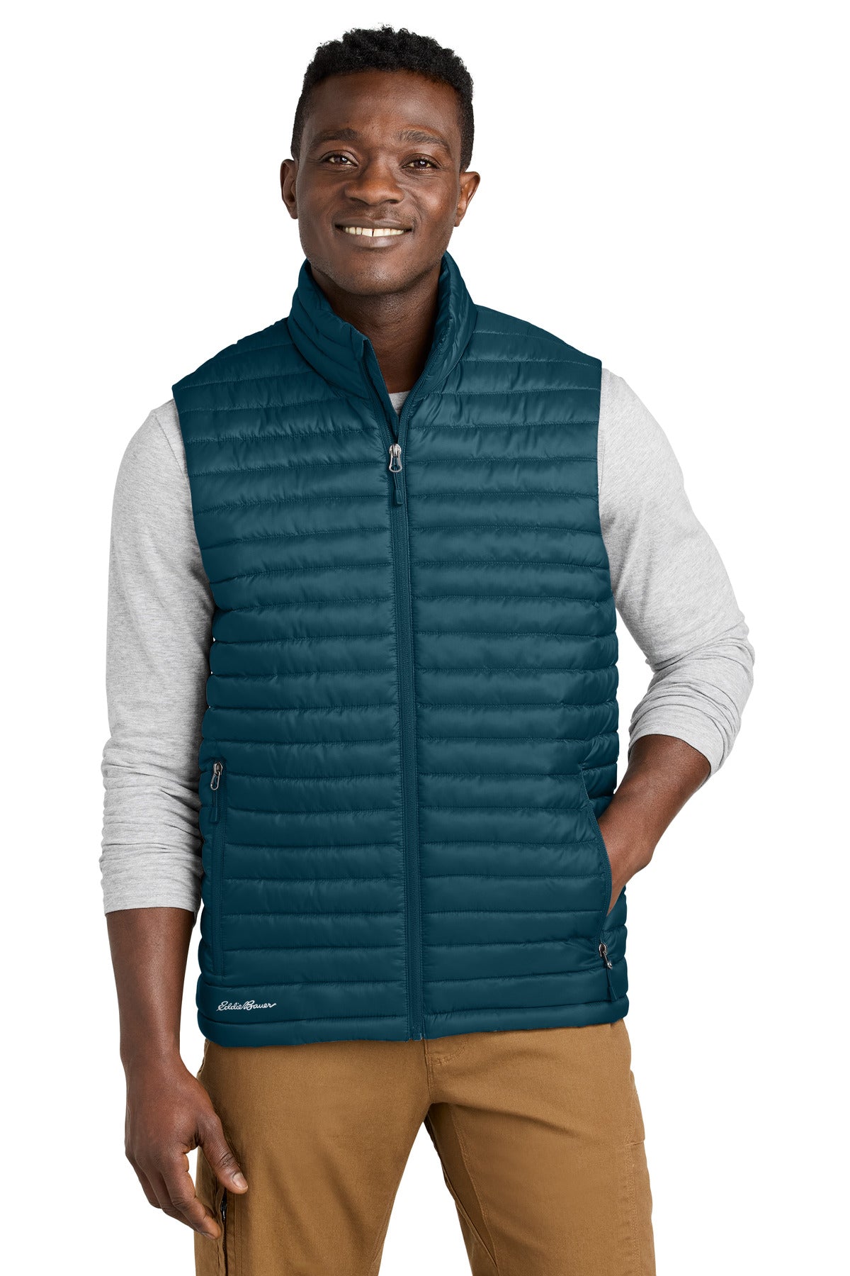 Designed with traditional quilt lines this insulated vest is - Adriatic Blue
