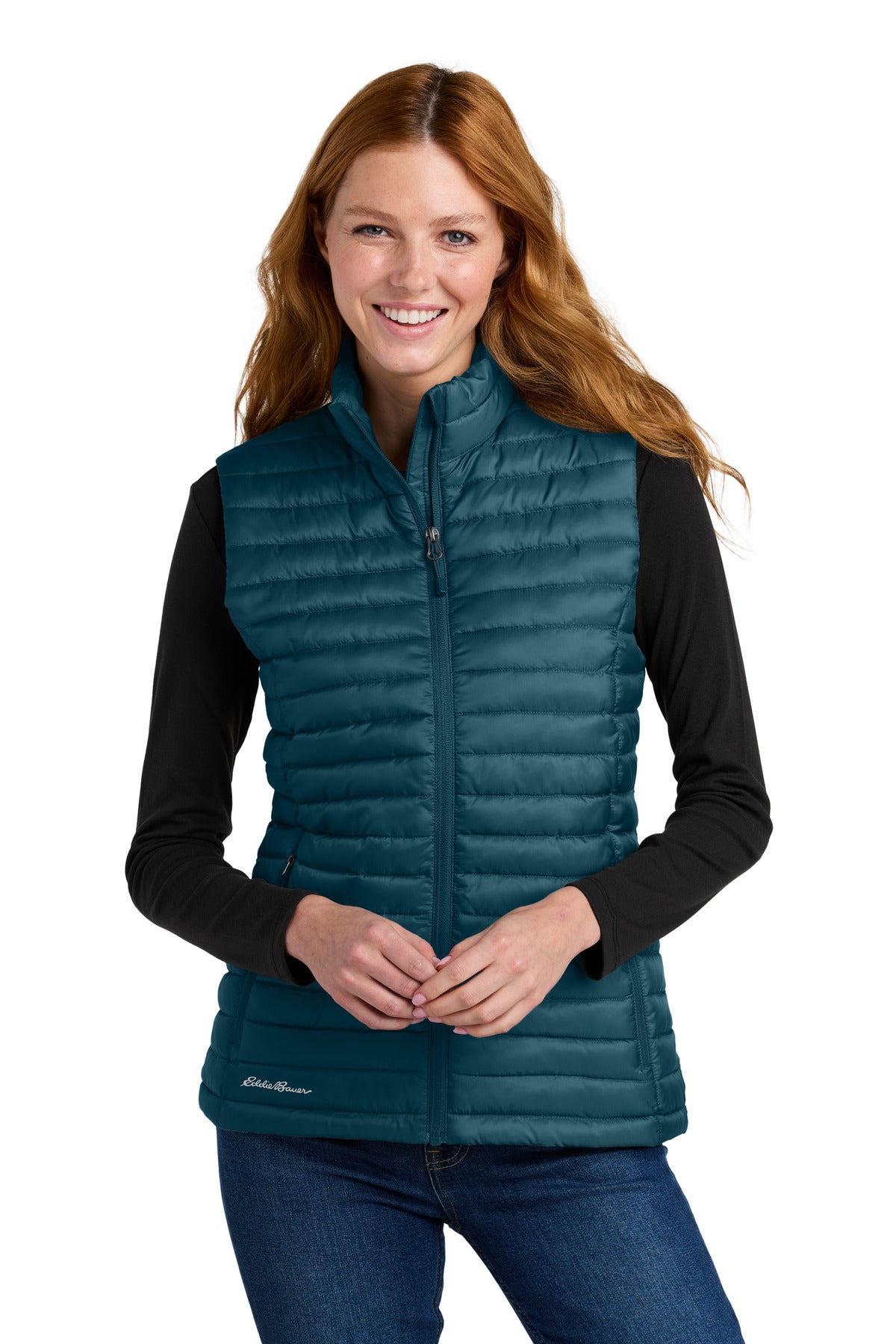Designed with traditional quilt lines this insulated vest is - Adriatic Blue
