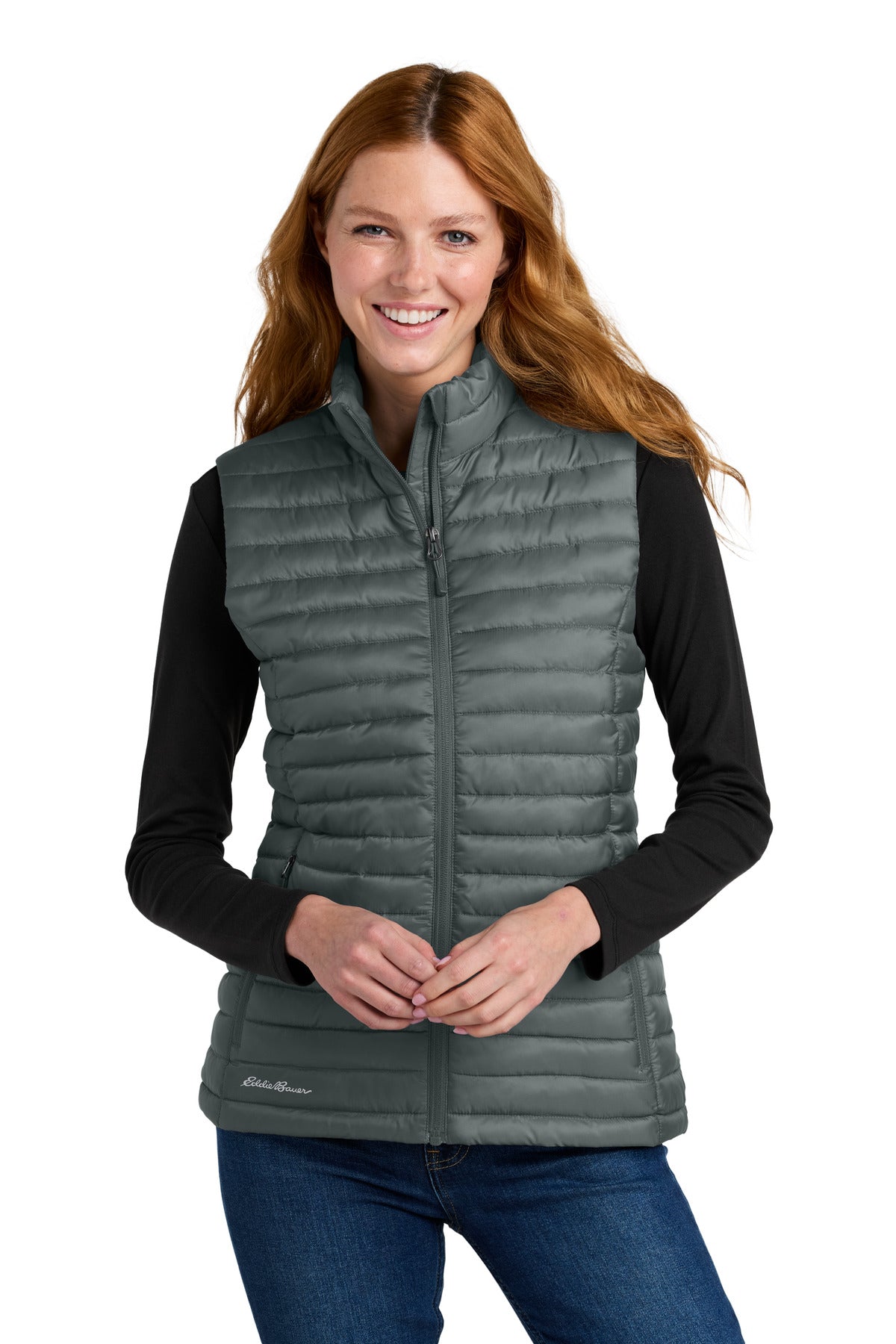 Designed with traditional quilt lines this insulated vest is - Metal Grey