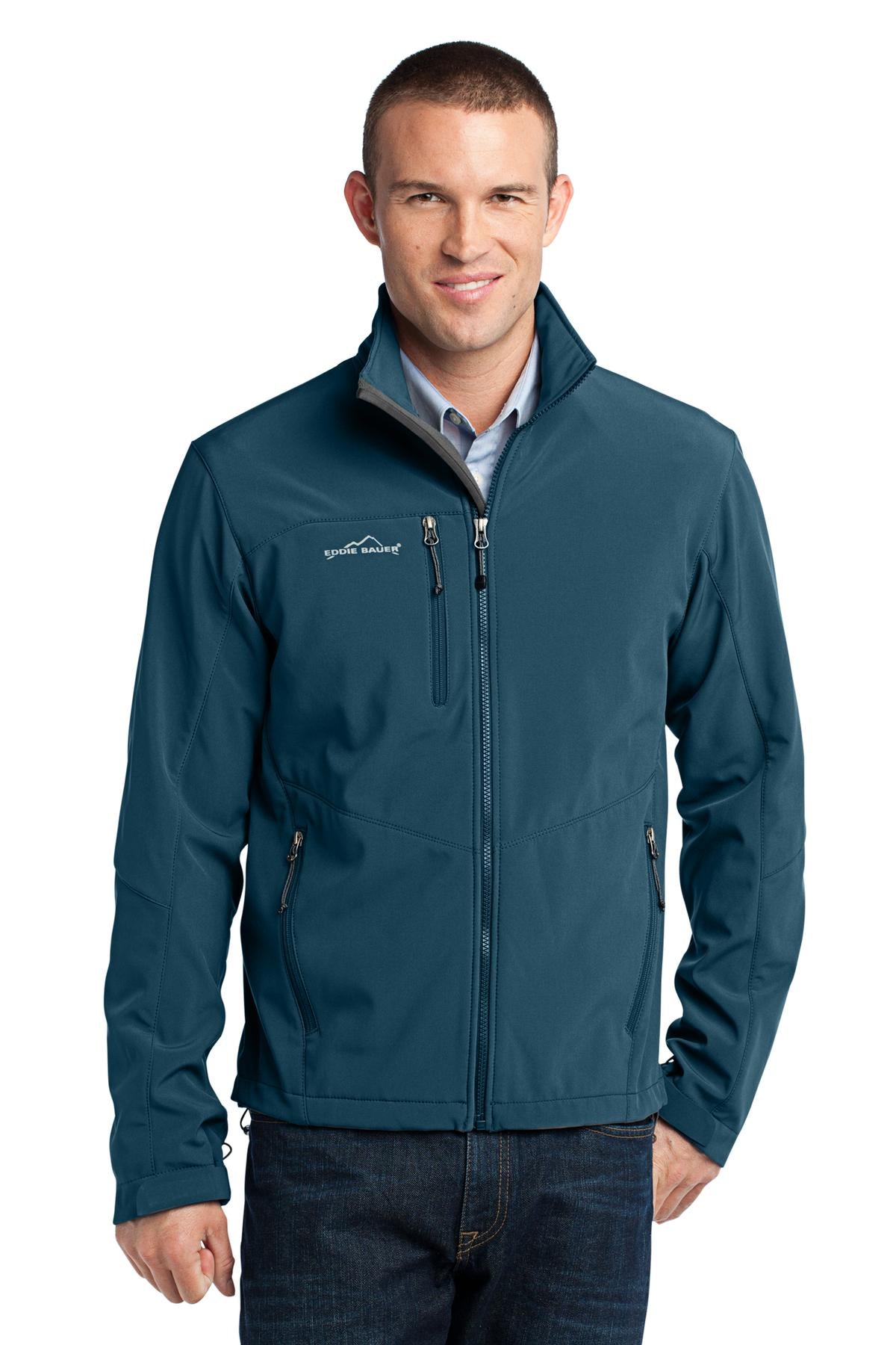 This weather-stopping three-layer soft shell boasts water pr - Dark Adriatic