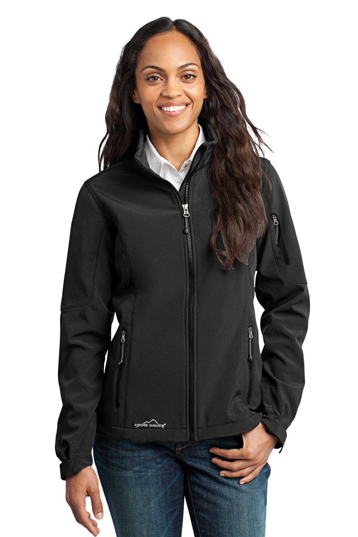 This weather-stopping three-layer soft shell boasts water pr - Black