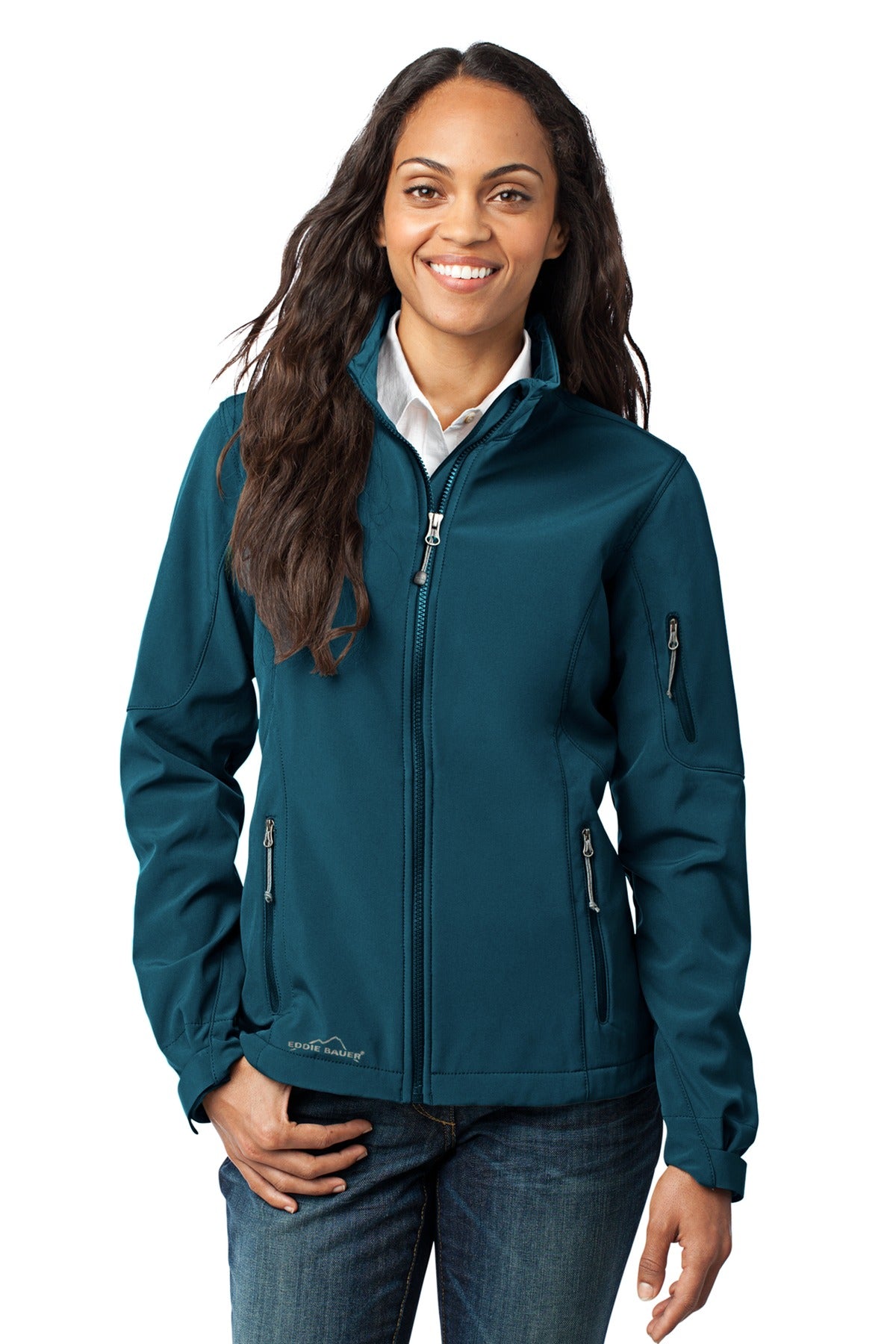This weather-stopping three-layer soft shell boasts water pr - Dark Adriatic
