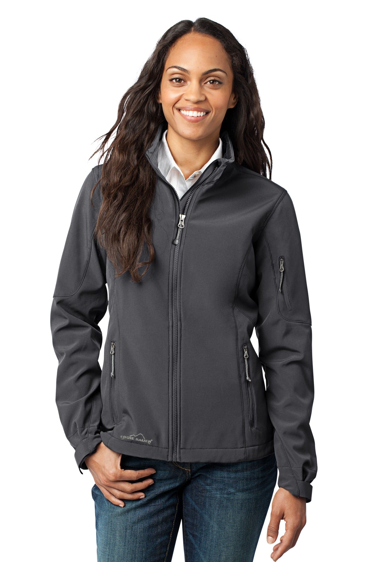 This weather-stopping three-layer soft shell boasts water pr - Grey Steel