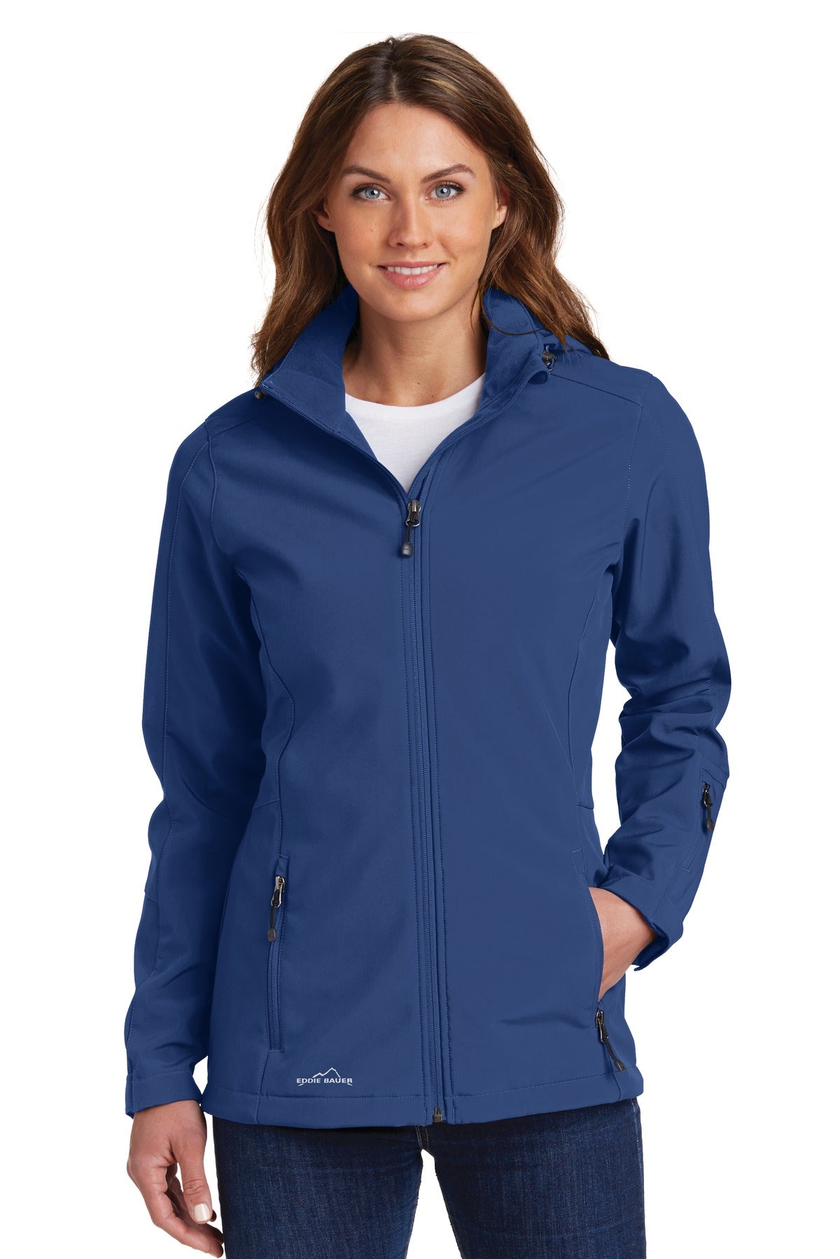This longer-length parka offers very good water protection a - Admiral Blue