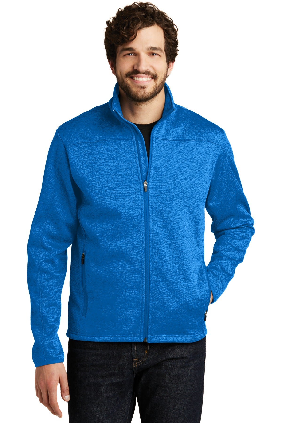 Unsettled weather won't dampen your adventures in this sleek - Brilliant Blue Heather/ Grey