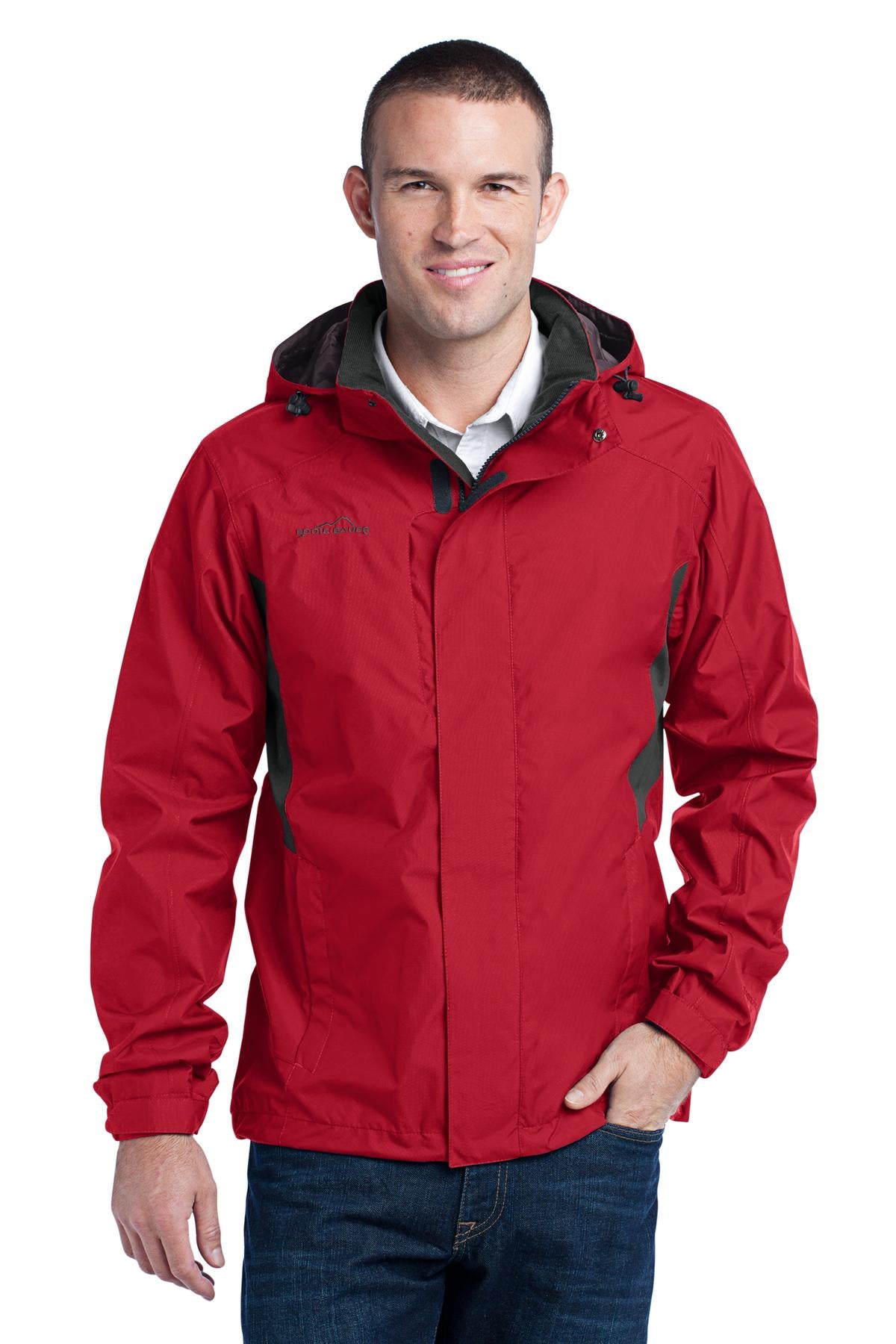 From misty mornings to evening downpours this fully seam-sea - Radish/ Grey Steel