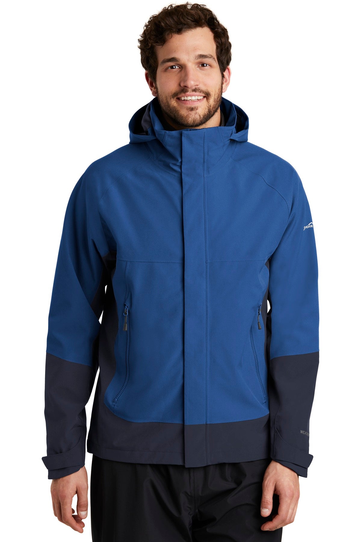 Two element-fighting WeatherEdge 5K/5K fabrics come together - Cobalt Blue/ River Blue Navy