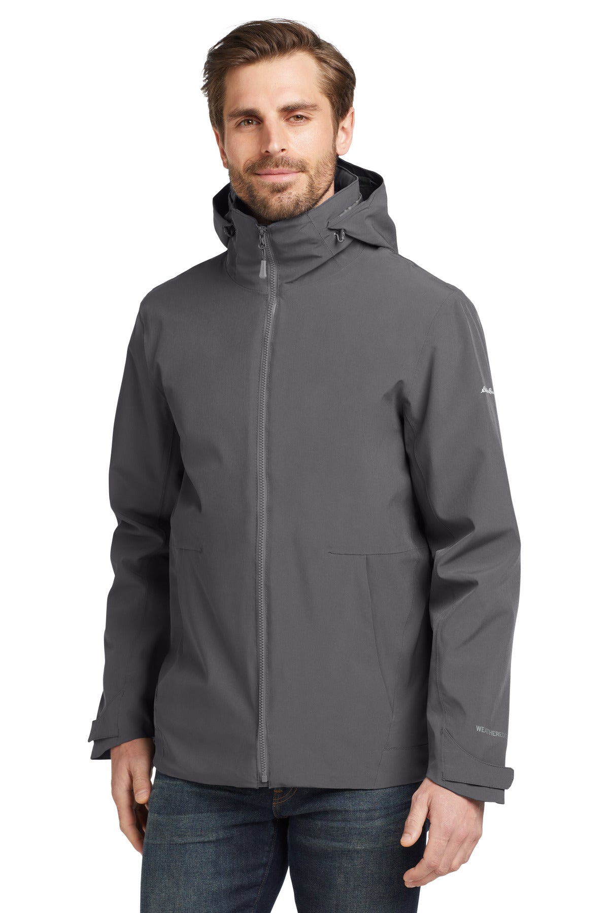This 3-in-1 system jacket has a fully seam-sealed shell buil - Grey Steel/ Metal Grey