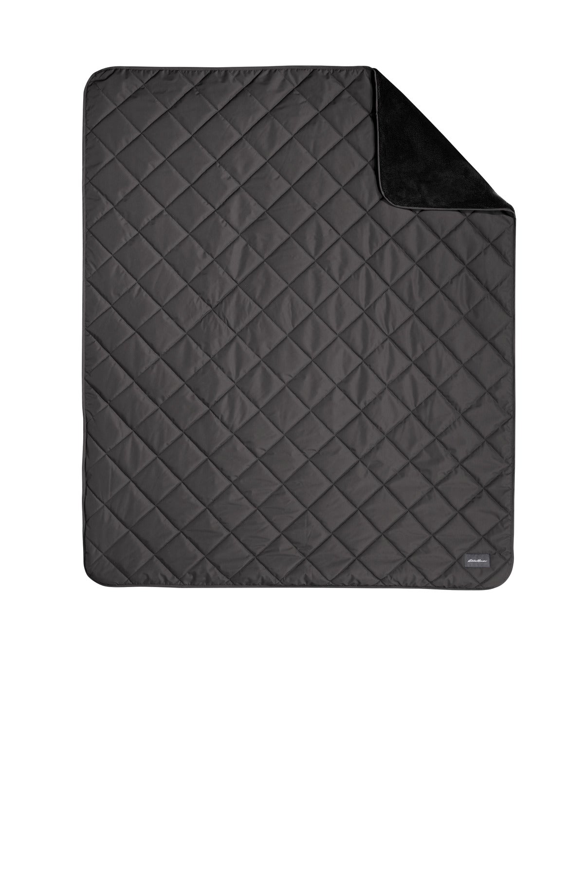 This warm insulated blanket is designed for adventures both  - Grey Steel/ Black