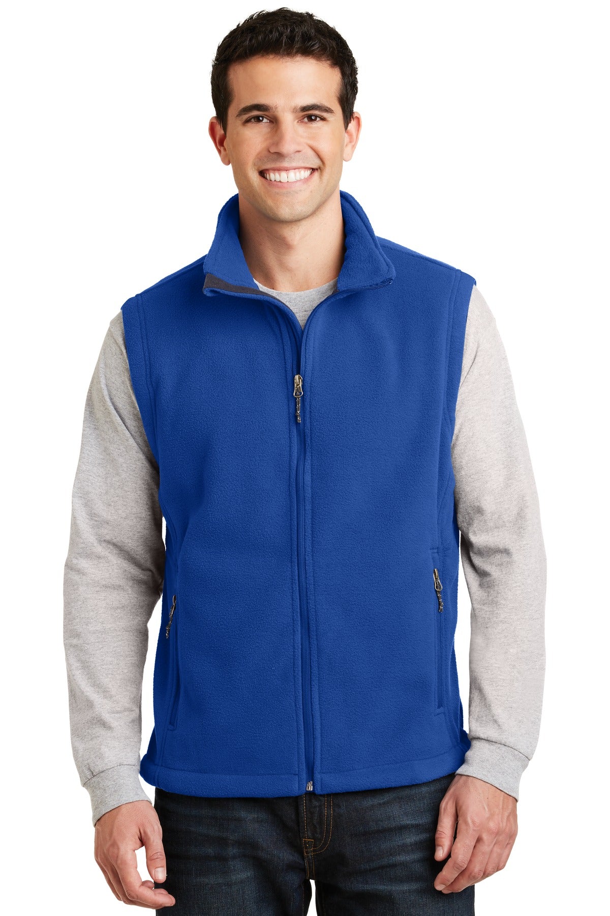Ready for layering this super soft low-pill midweight fleece - True Royal