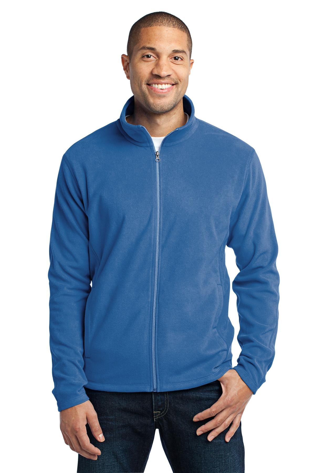 For cool-to-cold weather this lightweight microfleece jacket - Light Royal