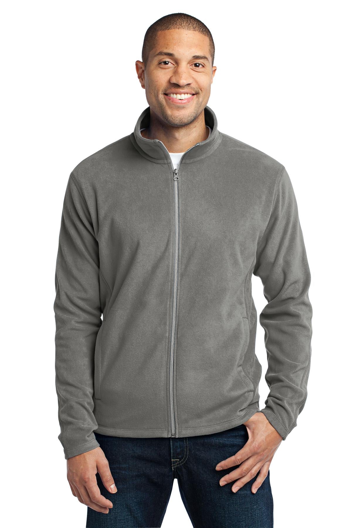 For cool-to-cold weather this lightweight microfleece jacket - Pearl Grey