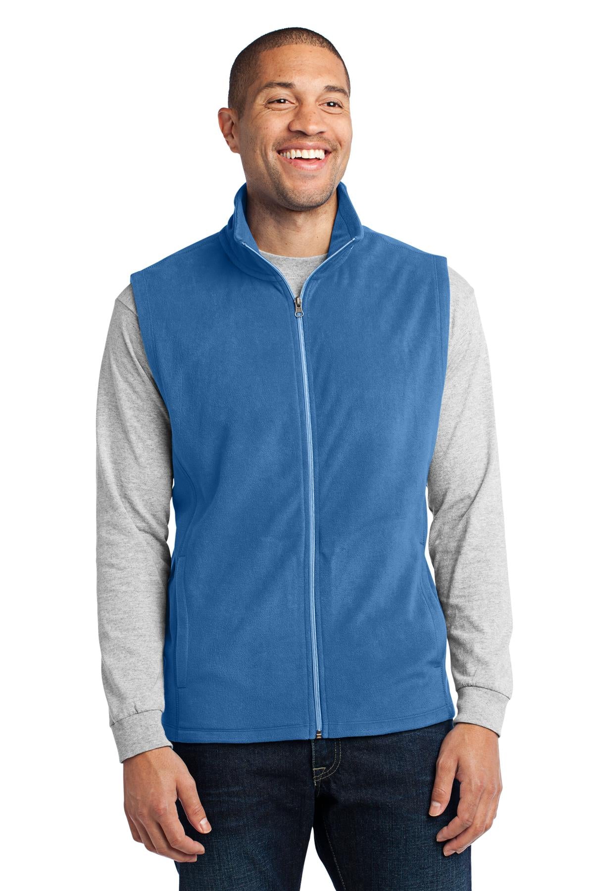 Add a layer of warmth with our extra soft cozy microfleece v - Light Royal