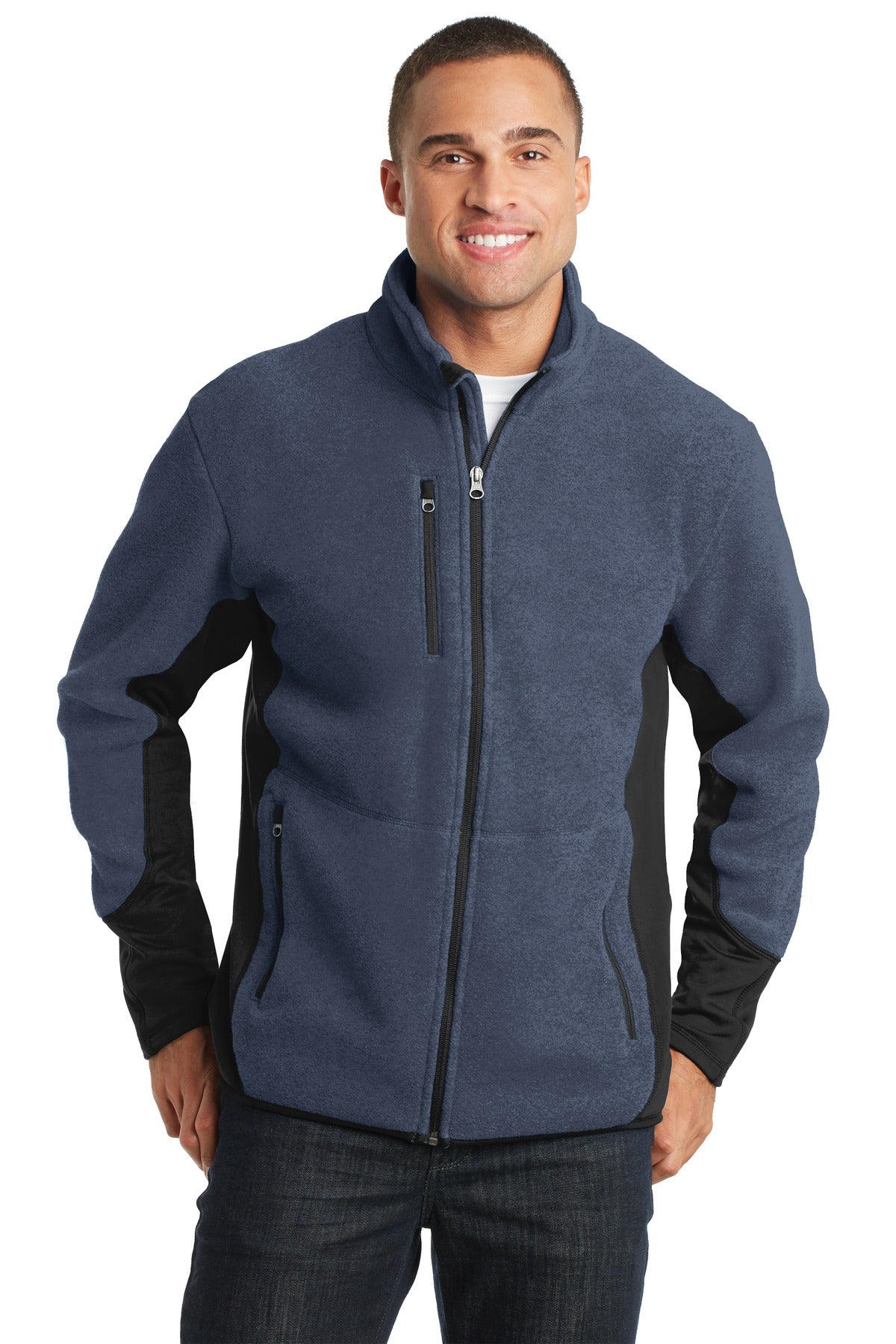 With R-Tek Pro we've taken soft brushed fleece and added str - Navy Heather/ Black