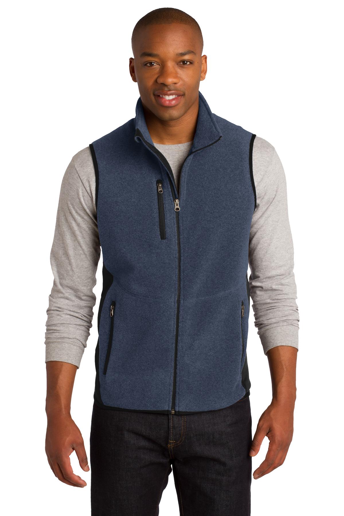 R-Tek Pro vests are made for warmth and layering--without ad - Navy Heather/ Black