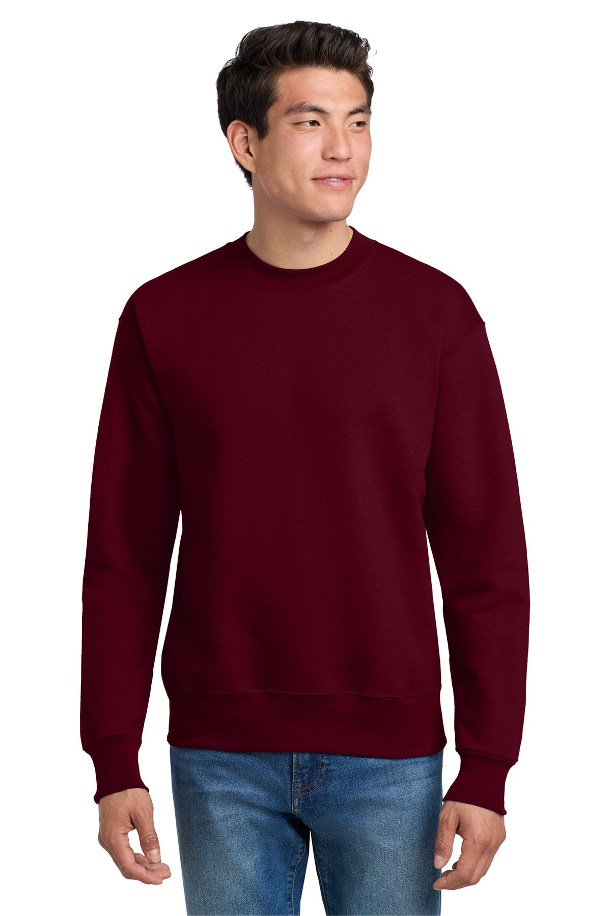 10-ounce 90/10 cotton/poly PrintPro XP low pill high stitch  - Maroon