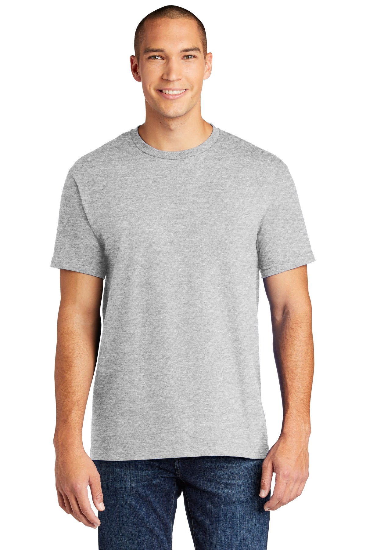 6-ounce 100% ring spun cotton 90/10 ring spun cotton/poly (S - Sport Grey