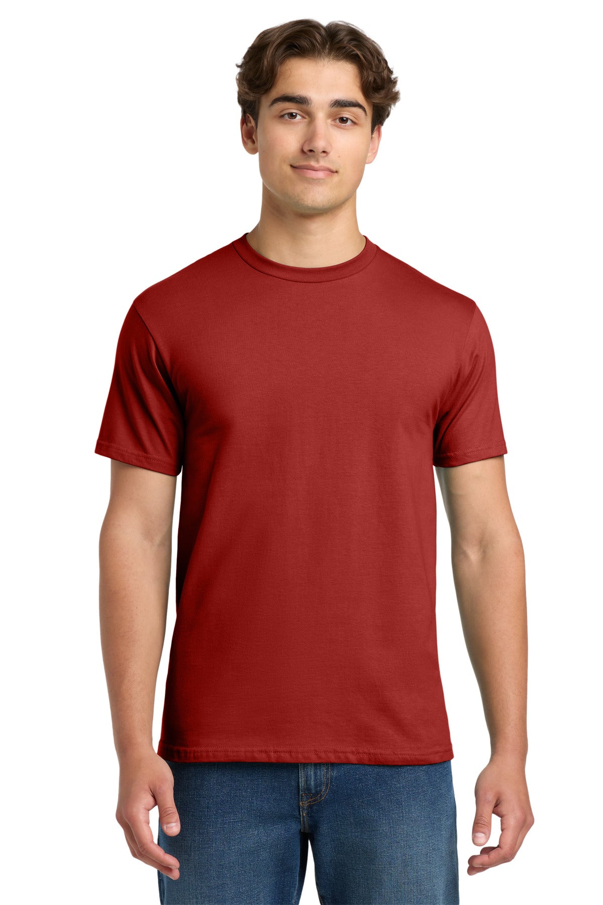 6-ounce 100% ring spun cotton 90/10 ring spun cotton/poly (S - Sport Scarlet Red