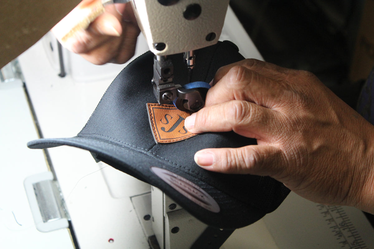 Custom patches on branded apparel