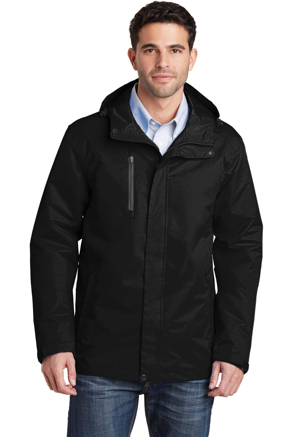 This hardworking parka-length insulated jacket is critically - Black