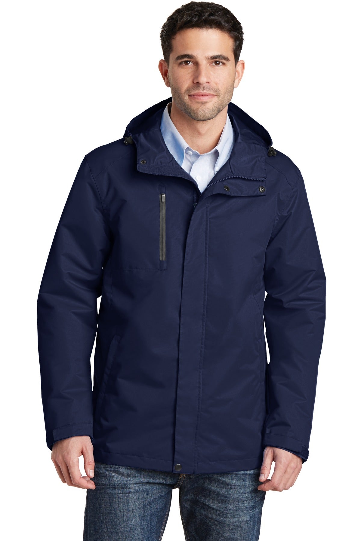 This hardworking parka-length insulated jacket is critically - True Navy