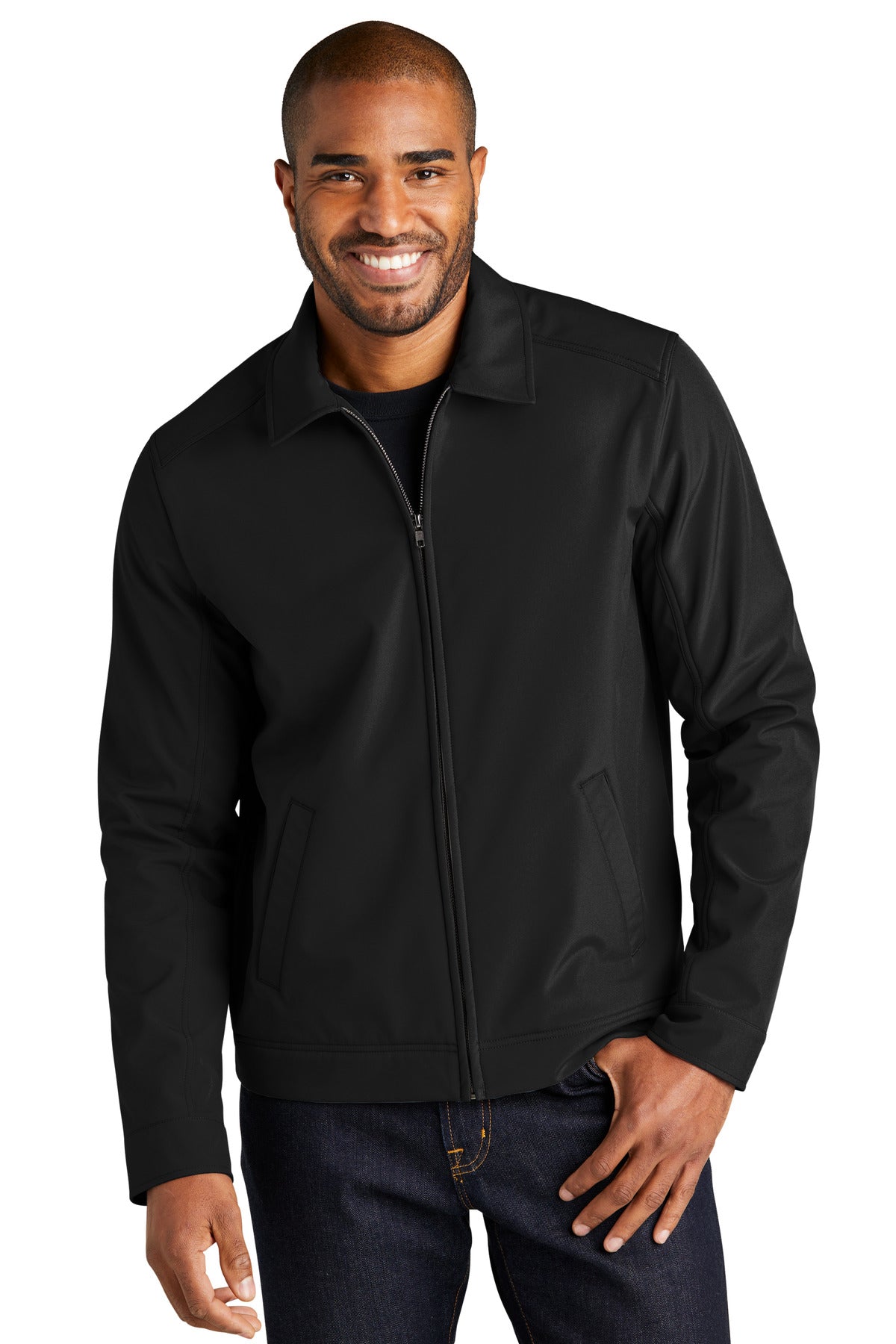 A classic style in an updated silhouette this rugged stretch - Black