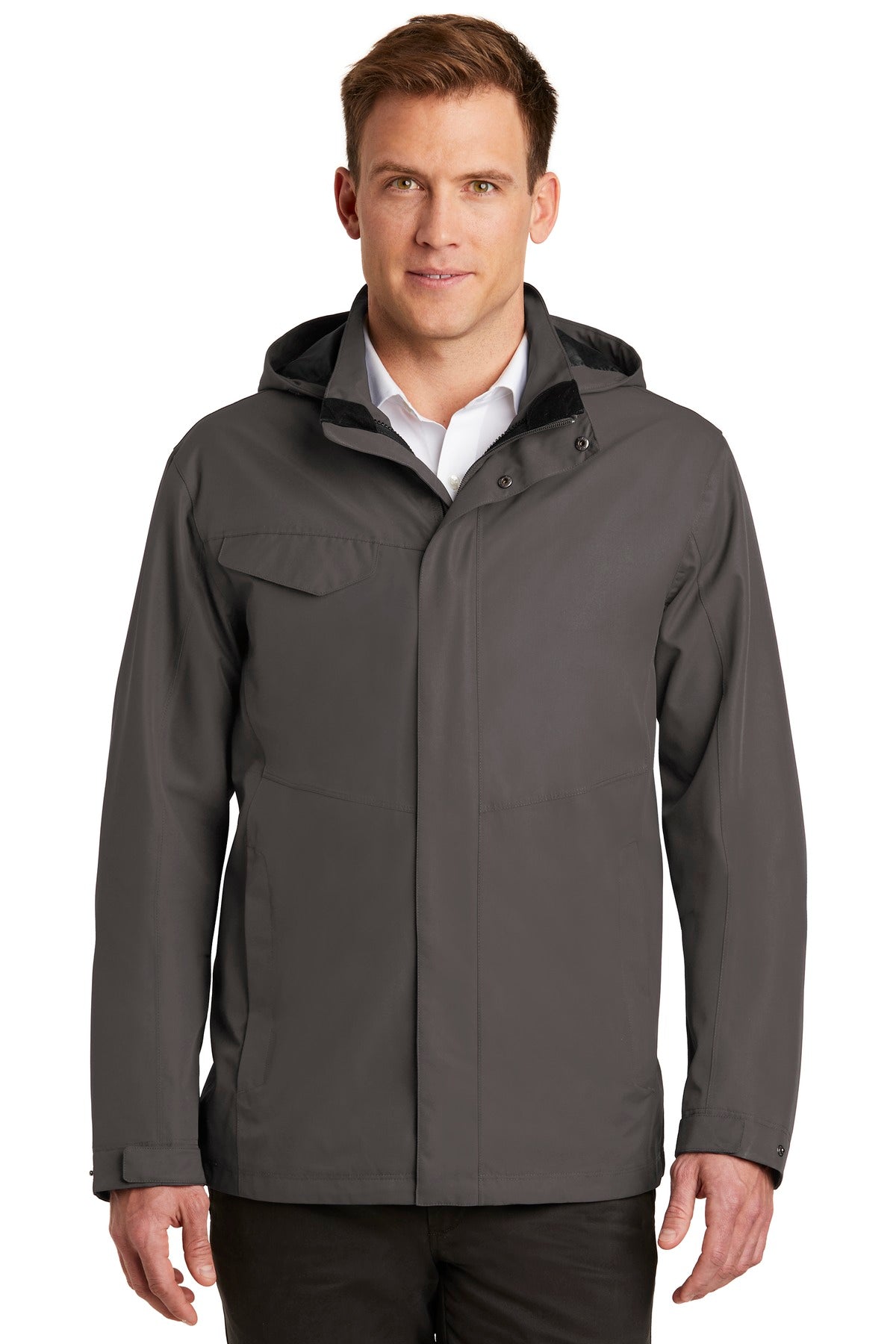 This sophisticated breathable and waterproof shell is fully  - Graphite