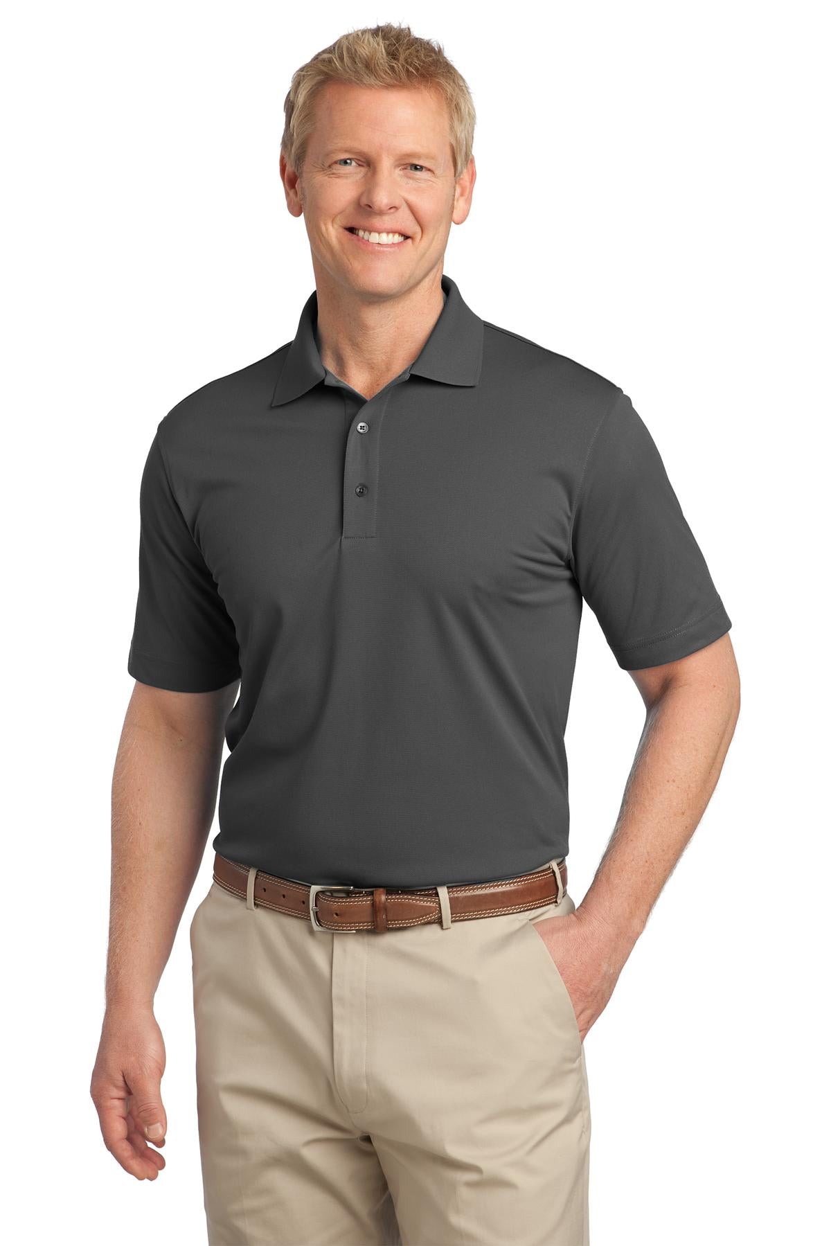 This polo is a working person's dream: versatile moisture-wi - Grey Smoke