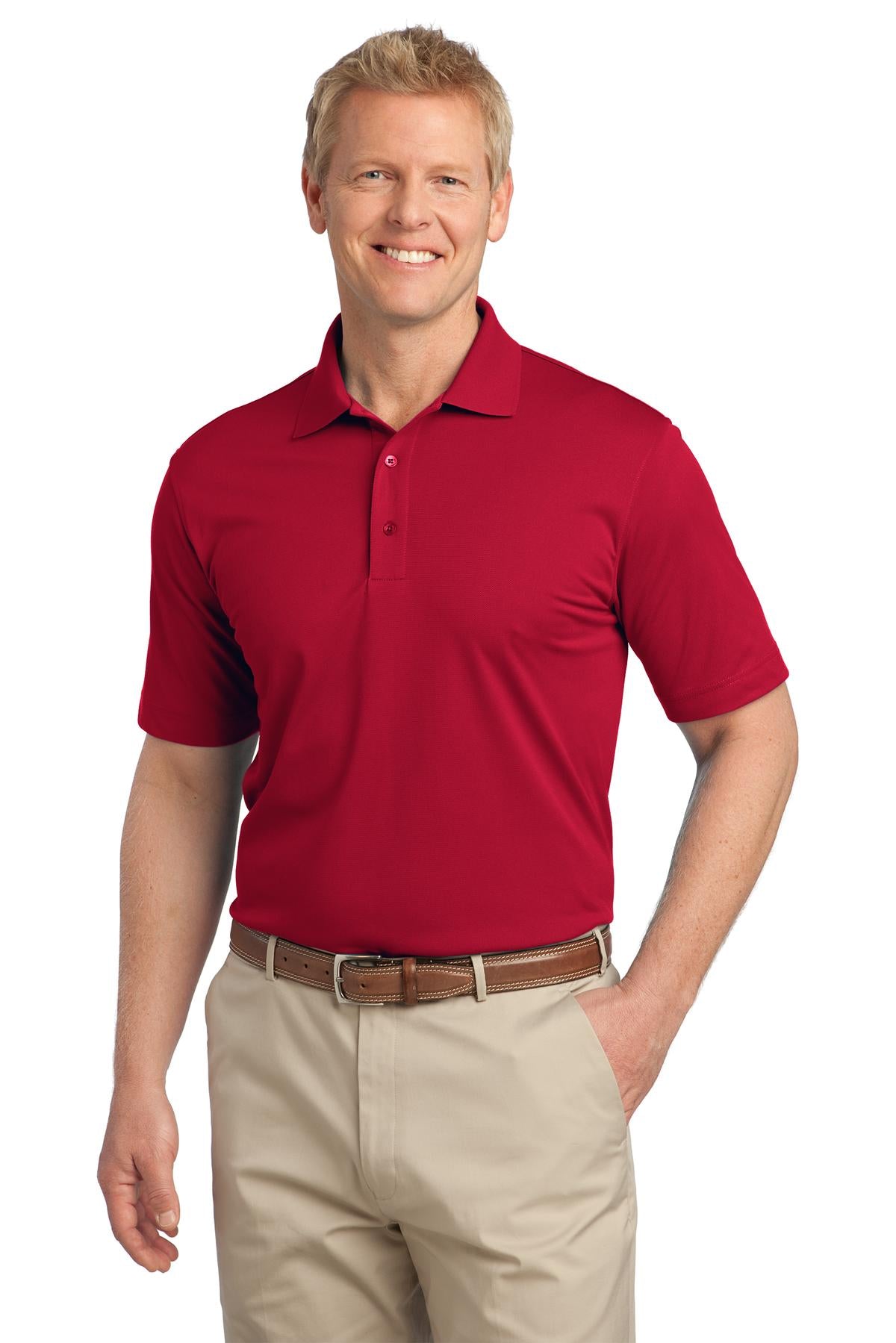 This polo is a working person's dream: versatile moisture-wi - Rich Red