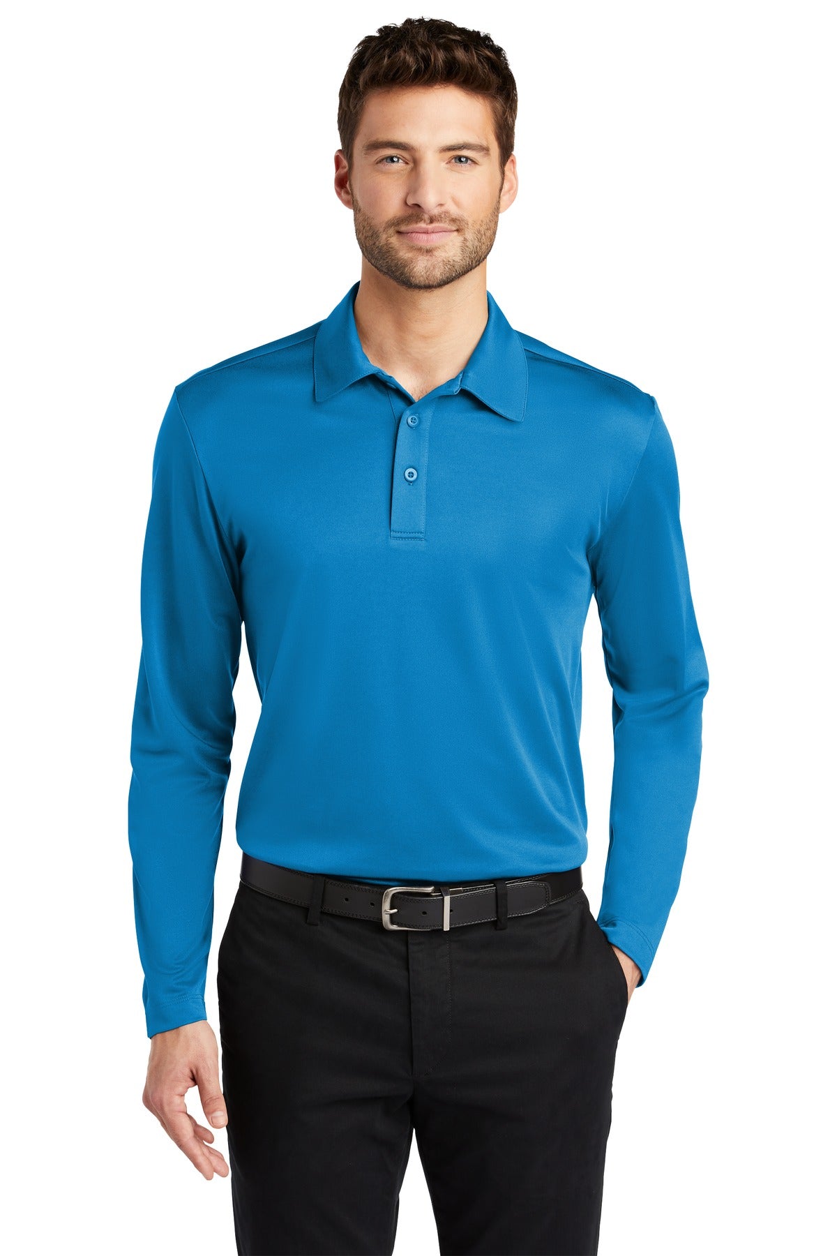 We took our legendary Silk Touch Polo and made it work even  - Brilliant Blue