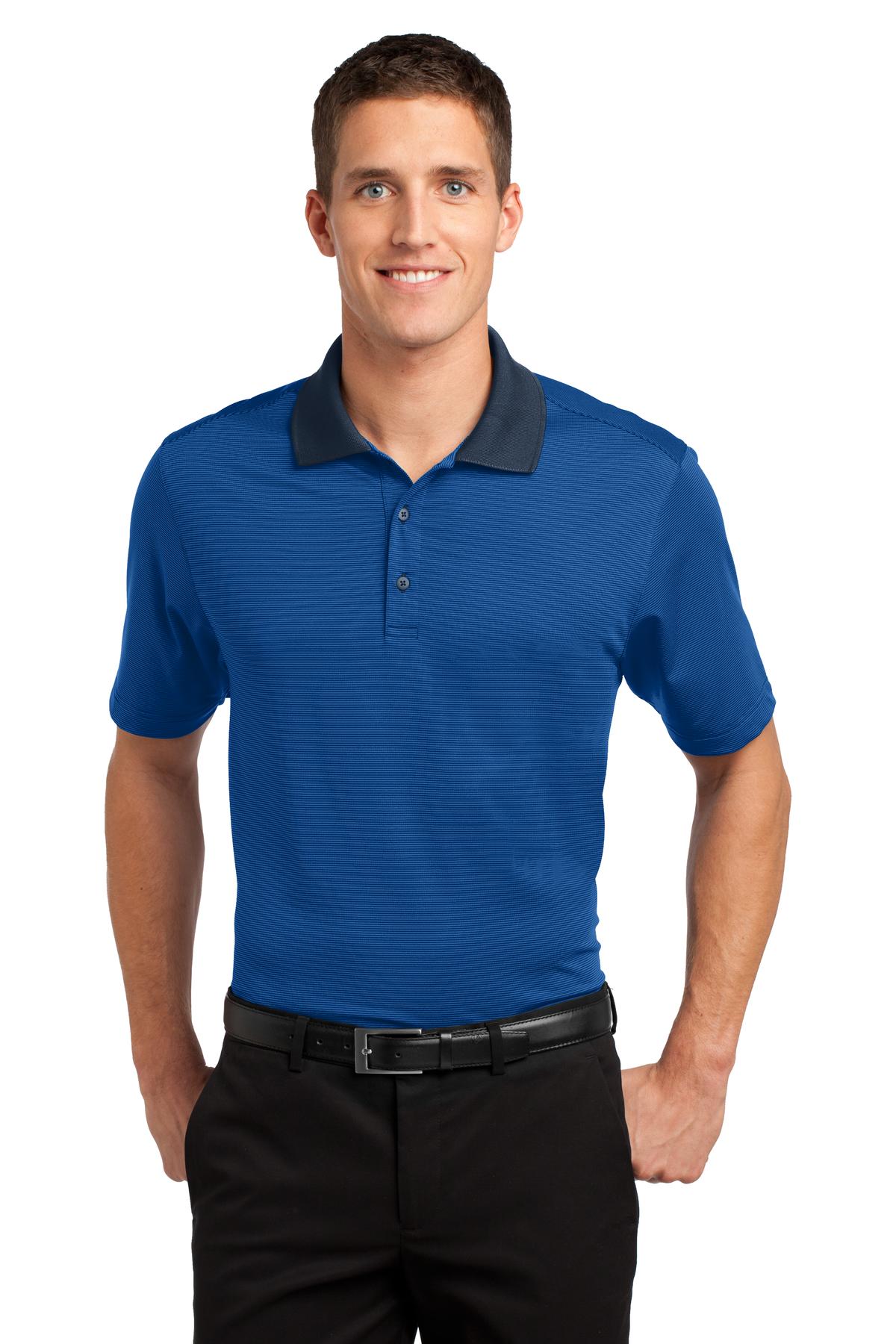 This made-to-move polo has plenty of stretch and wicks moist - Seaport Blue/ Dress Blue Navy