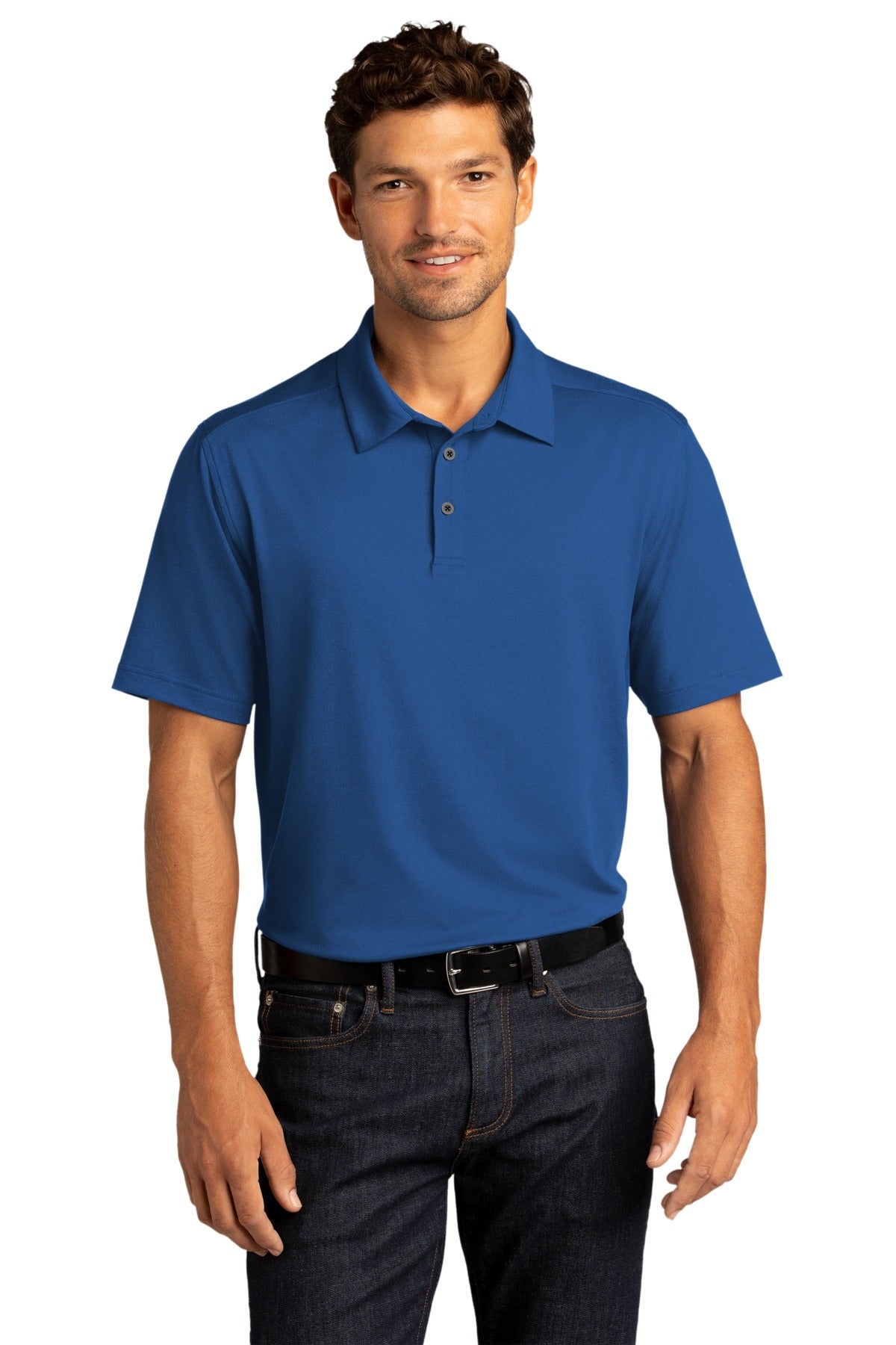 Performance joins professionalism in this Easy Care style th - True Blue