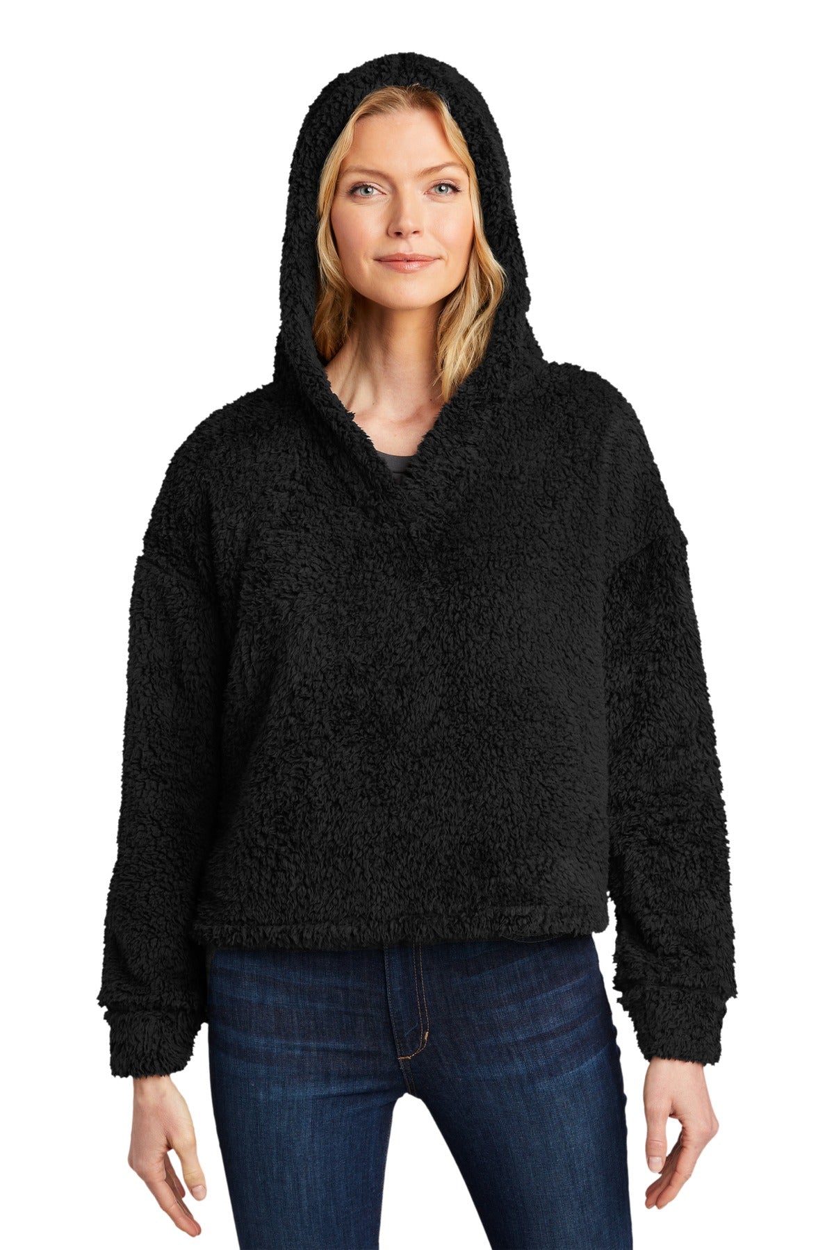 Ultra-soft meets cozy warmth in this layerable sherpa fleece - Black