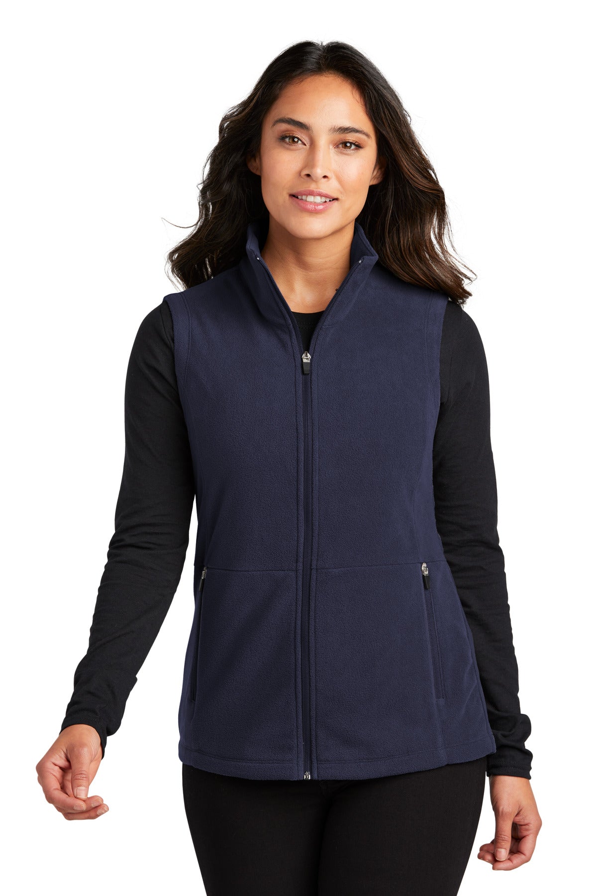 Soft lightweight and low-profile this anti-pill microfleece  - Navy