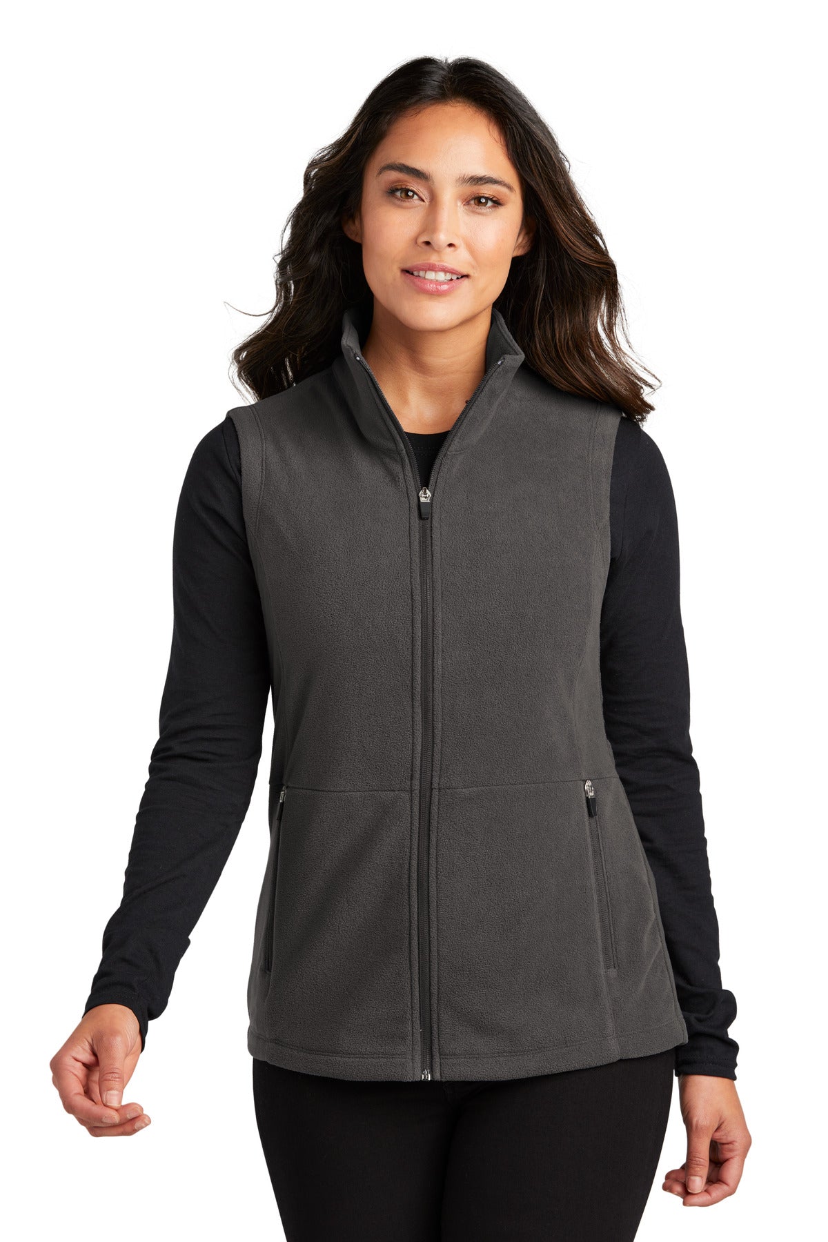 Soft lightweight and low-profile this anti-pill microfleece  - Pewter