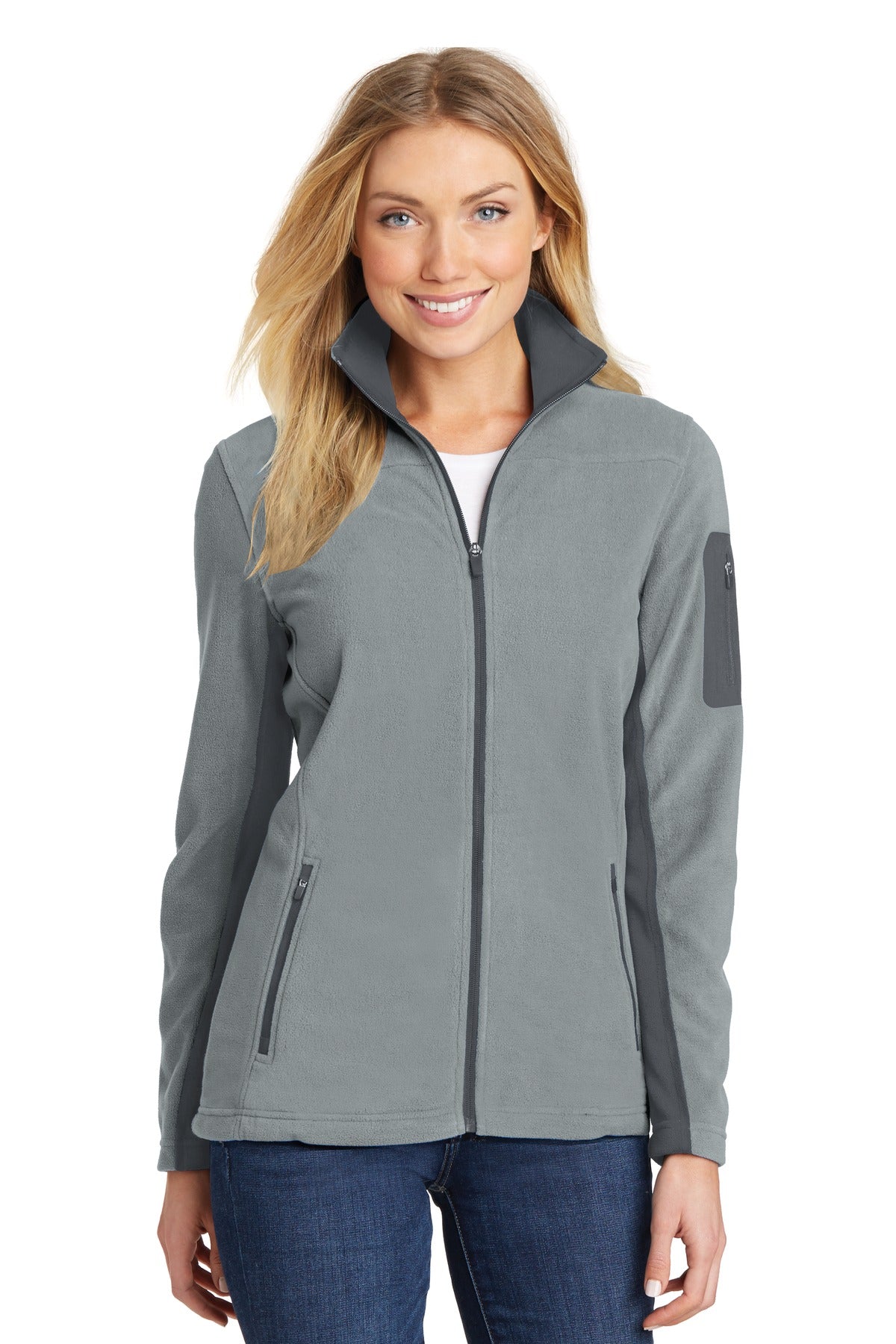When temps drop trust our Summit Fleece to fight the chill.  - Frost Grey/ Magnet