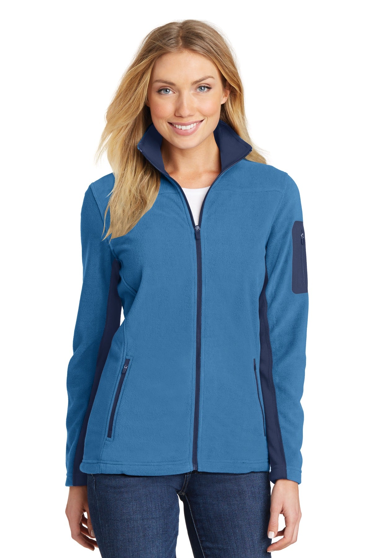 When temps drop trust our Summit Fleece to fight the chill.  - Regal Blue/ Dress Blue Navy