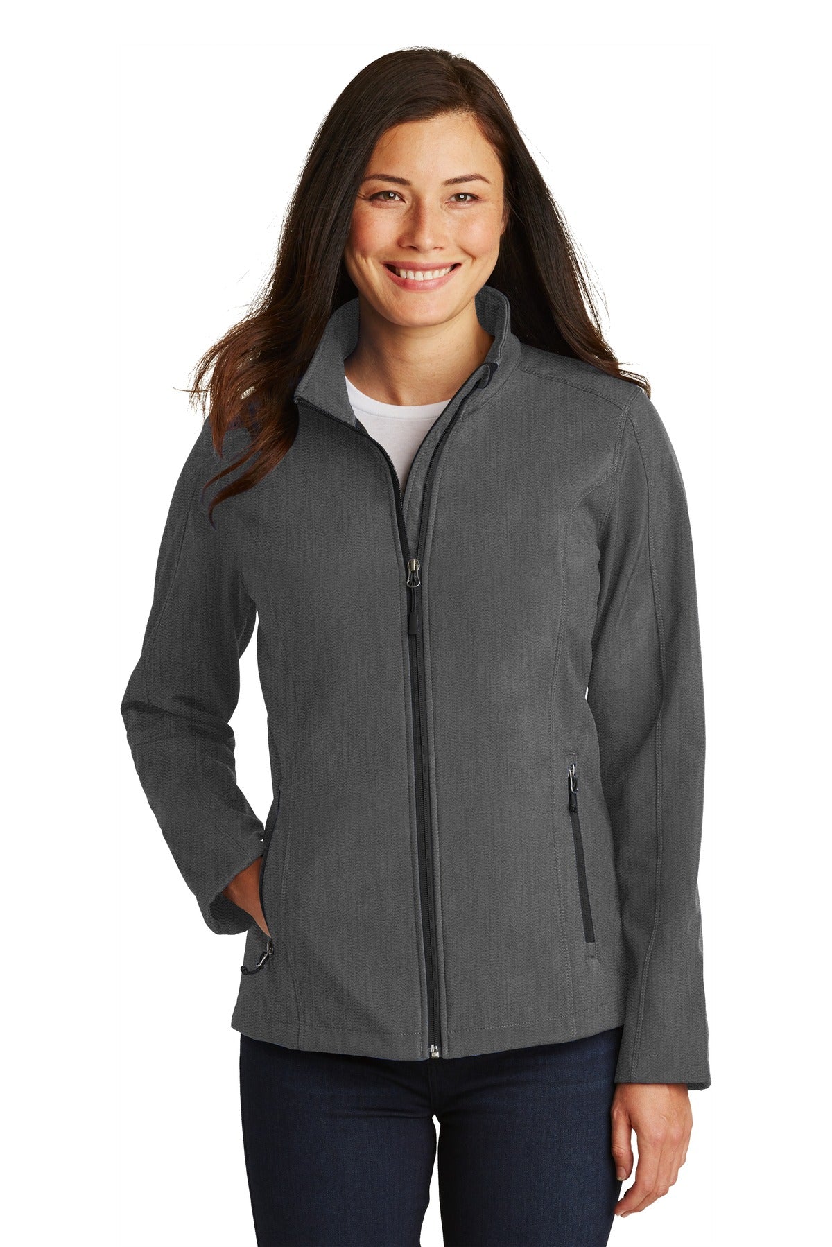 A reliable soft shell at a real value. This go-to basic shed - Black Charcoal Heather