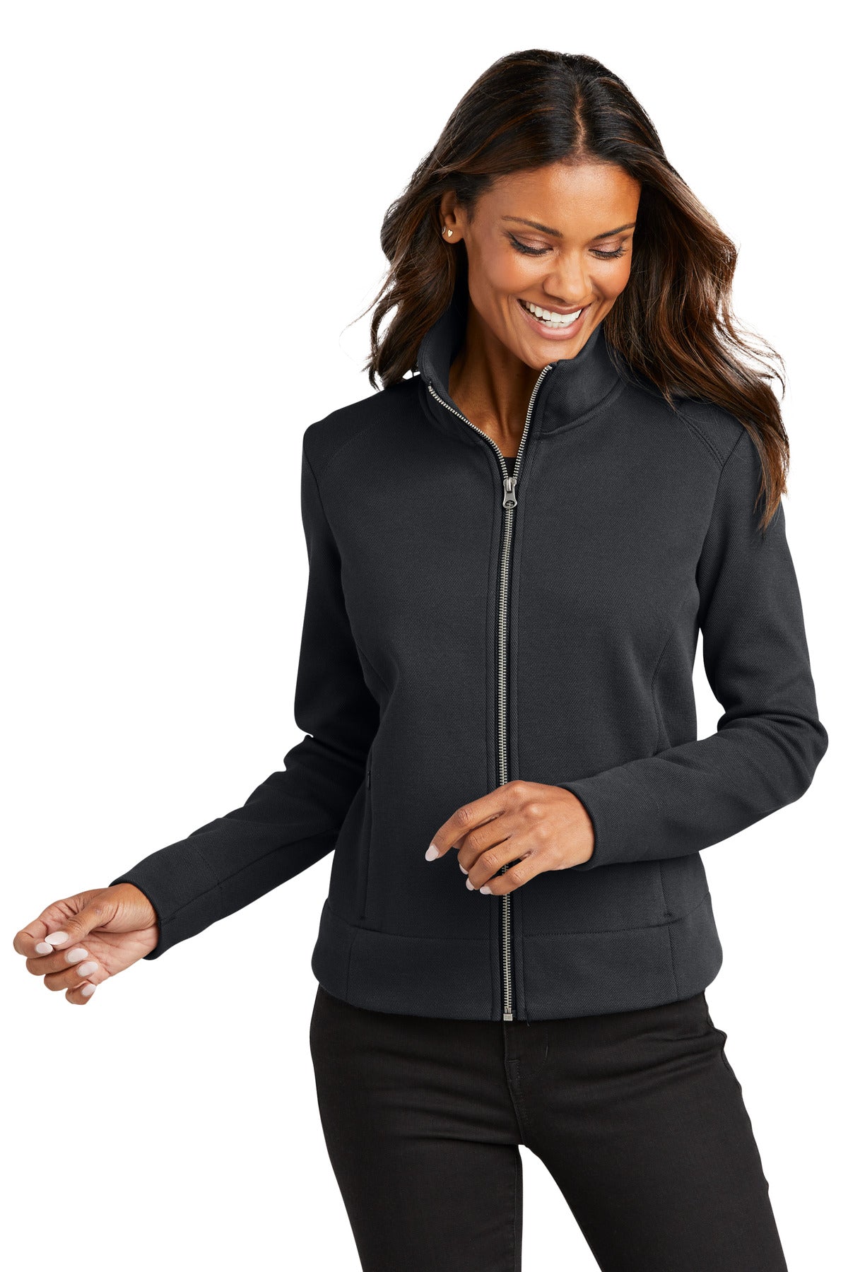 With a classic pique look this brushed-back fleece has profe - Charcoal