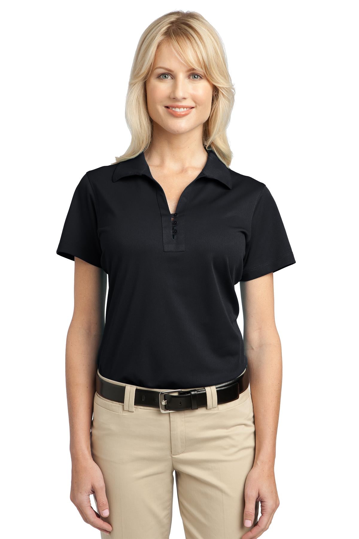 This polo is a working person's dream: versatile moisture-wi - Black