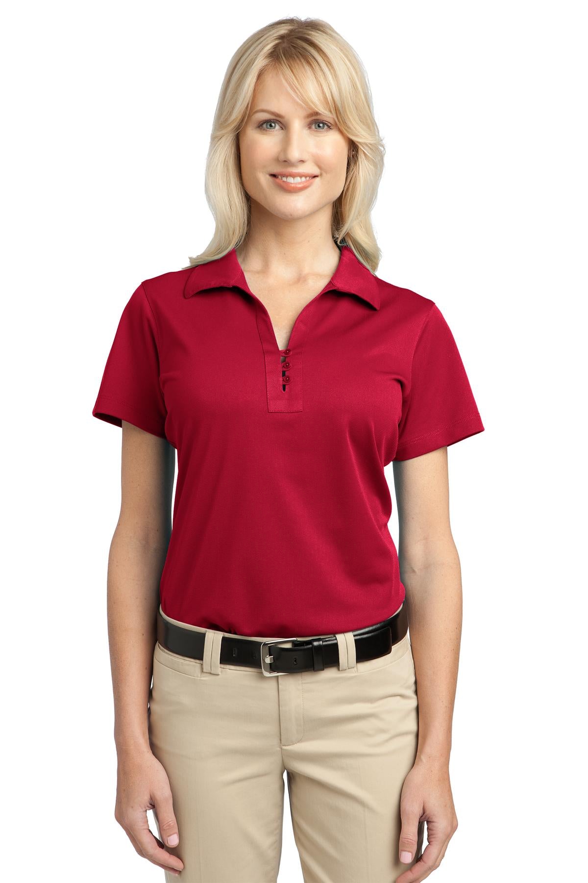 This polo is a working person's dream: versatile moisture-wi - Rich Red