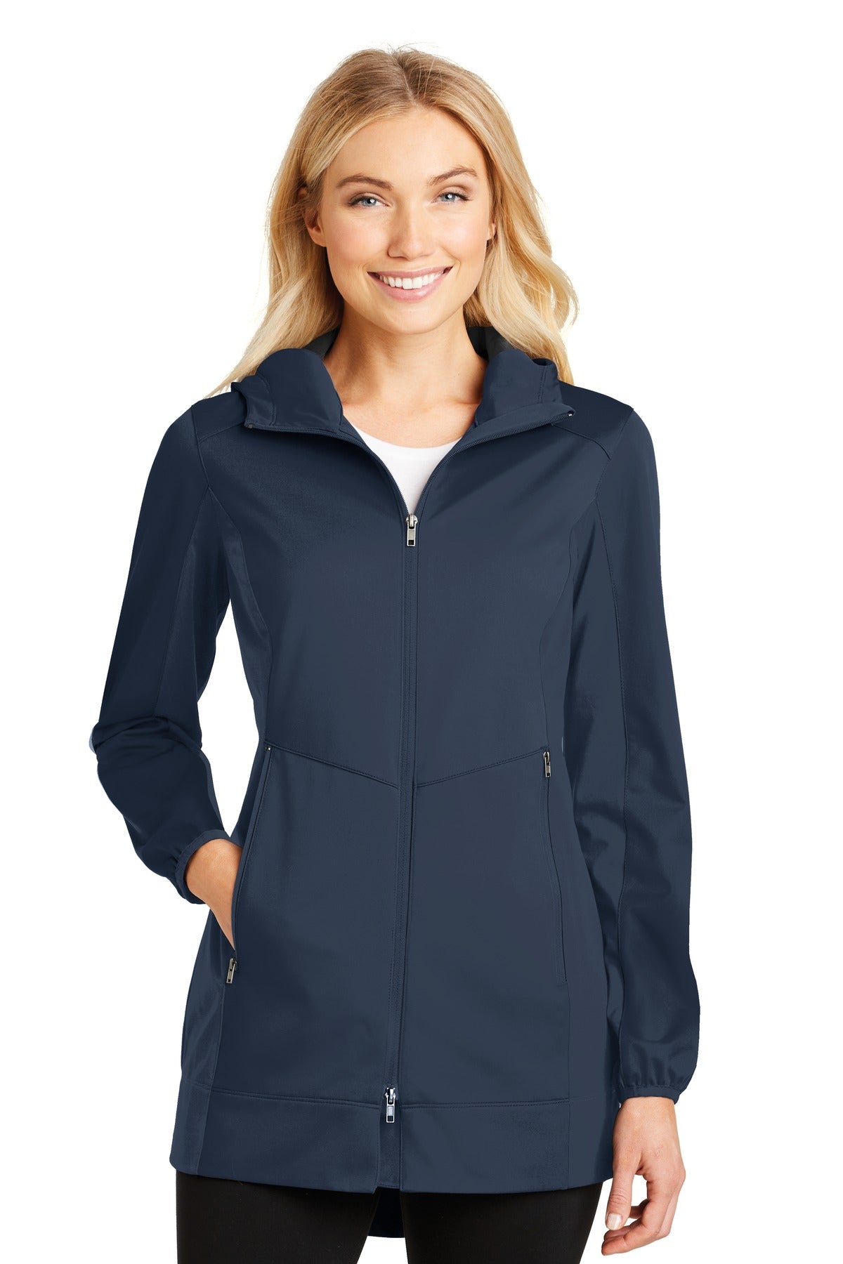 Enjoy active pursuits in this flexible wind-resistant water- - Dress Blue Navy