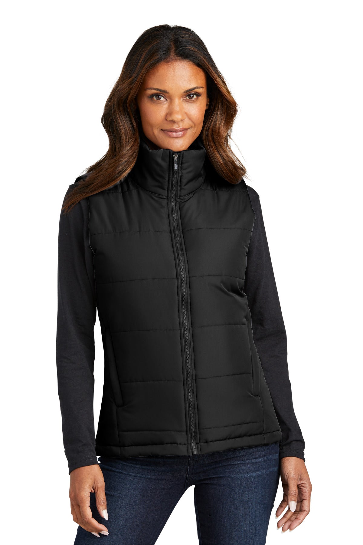 With wider baffles for a modern look this water-resistant pu - Deep Black