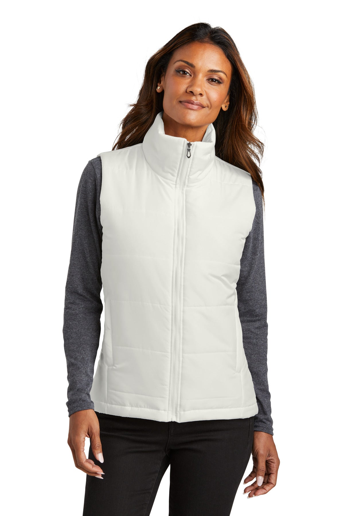 With wider baffles for a modern look this water-resistant pu - Marshmallow