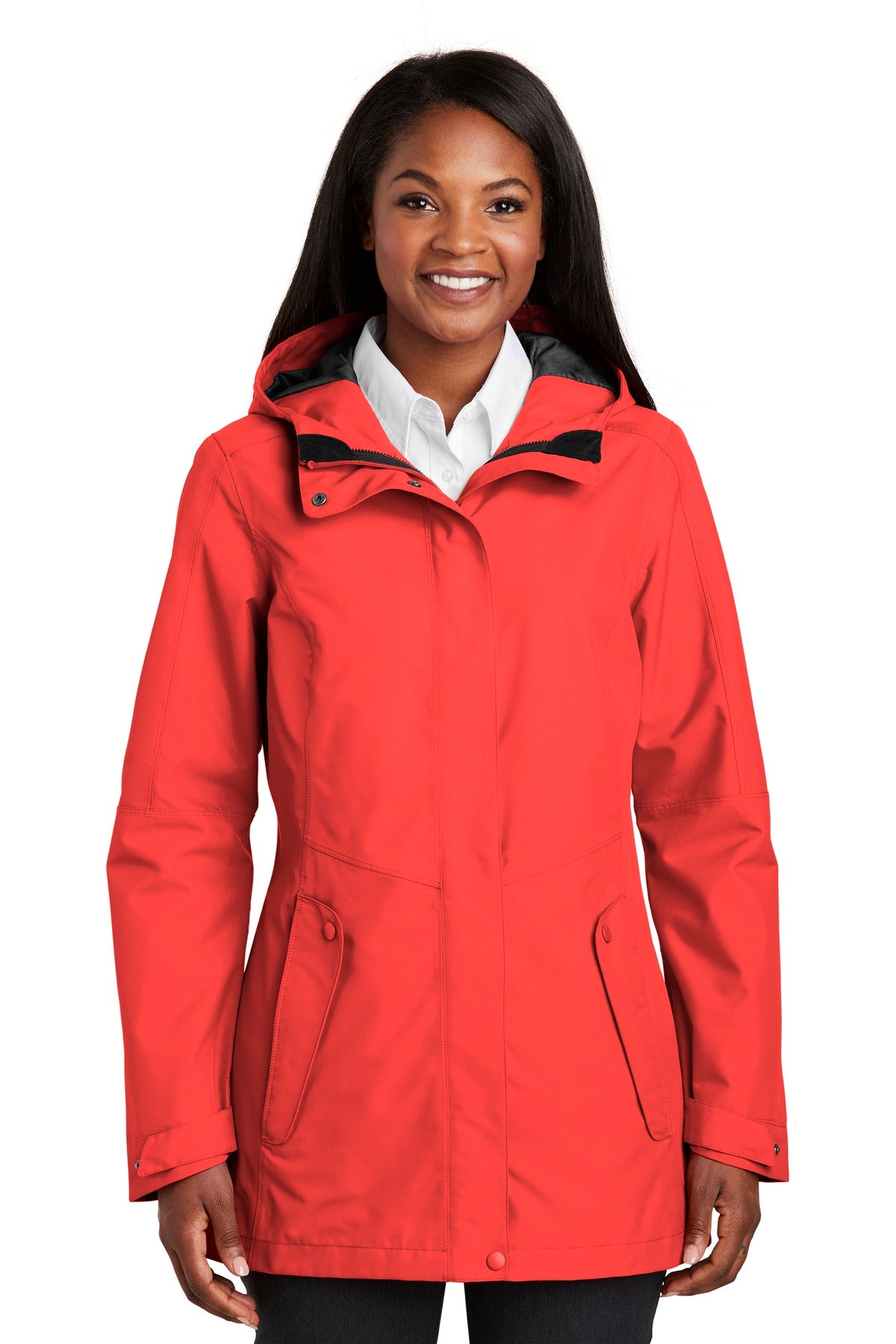 This sophisticated breathable and waterproof shell is fully  - Red Pepper