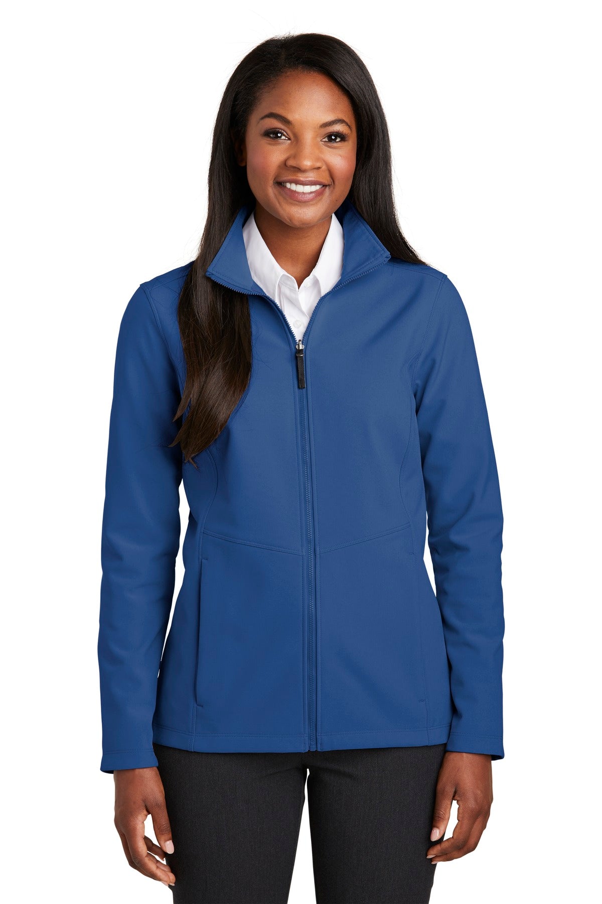 With a subtle mini ripstop texture this stretch soft shell h - Night Sky Blue
